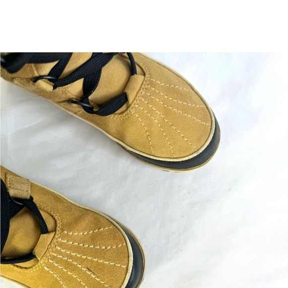 SOREL TIVOLI HIGH WATERPROOF TAN LEATHER BOOTS TALL WINTER LACE UP BOOT FAUX FUR - Picture 6 of 7